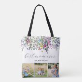 Moderne beste Mama je Foto Tasche (Rückseite)