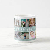 Moderne Beste Mama je FotoCollage & Name/s Kaffeetasse (Mittel)