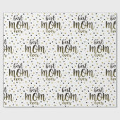 Moderne beste Mama je Geschenkpapier (Flach)