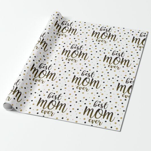 Moderne beste Mama je Geschenkpapier (Ungerollt)