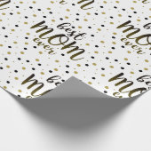 Moderne beste Mama je Geschenkpapier (Ecke)