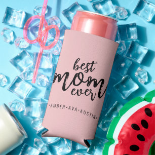 Moderne beste Mama je Kind   Rosa Selters Dosenkühler