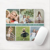 Moderne Beste-Mami-Foto-Collage Mousepad (Mit Mouse)