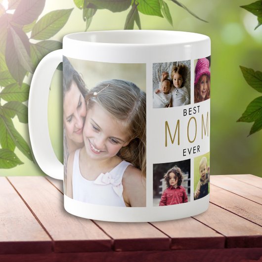 Moderne Beste-Mutter-aller-Zeiten-6-Foto-Collage W Kaffeetasse