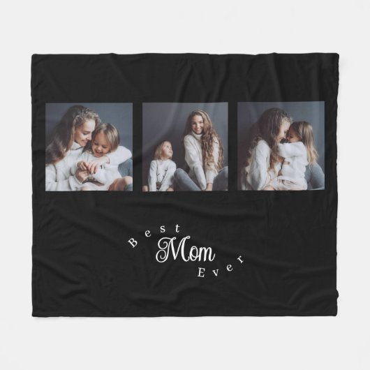 Moderne Beste-Mutter-aller-Zeiten Elegantes Skript Fleecedecke (Vorderseite (Horizontal))