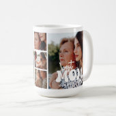 Moderne beste Mutter aller Zeiten, individuelle Fo Kaffeetasse (VorderseiteRechts)