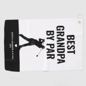 Moderne beste Opa nach Par Vatertag Golfhandtuch (Horizontal)