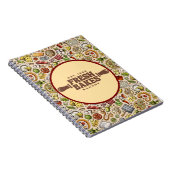 Moderne beste Pizza der Stadt Profi Notizblock (Rechte Seite)