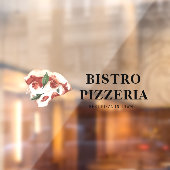 Moderne beste Pizza in Town Beruflich Fensteraufkleber (Blatt 2)
