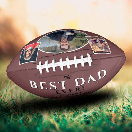 Moderne Beste Vater Vater 3 FotoCollage Football