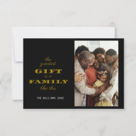 Moderne Beste Weihnachtsgrüße für die Familie Karte