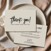 Moderne Bestellung danke Karte