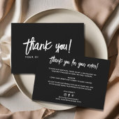 Moderne Bestellung danke Karte