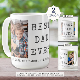 Moderne BESTER VATER ALLER ZEITEN 2 Fotos Personal Kaffeetasse