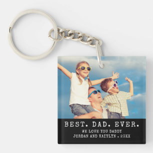 Moderne BESTER VATER ALLER ZEITEN 2 Fotos Personal Schlüsselanhänger