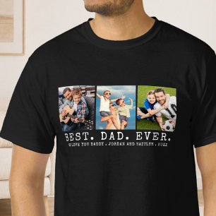Moderne BESTER VATER ALLER ZEITEN 3 Fotos Personal T-Shirt