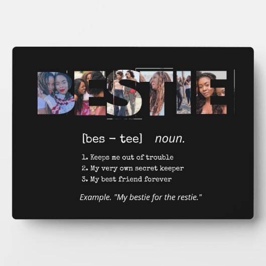 Moderne Bestie BESTE FREUNDIN Die besten Freunde F Fotoplatte (Vorderseite)