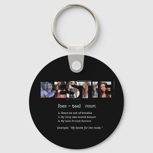 Moderne Bestie BESTE FREUNDIN Die besten Freunde F Schlüsselanhänger (Vorderseite)