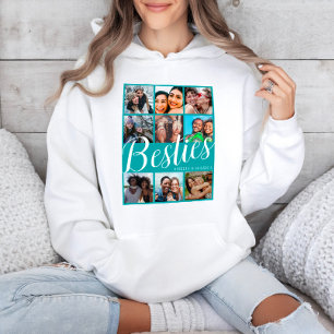 Moderne Bestie Green & White 9 FotoCollage Hoodie