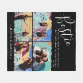 Moderne Bestie Quote Foto Collage Personalisierte Fleecedecke (Vorderseite (Horizontal))