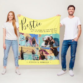 Moderne Bestie Quote Foto Collage Personalisierte  Fleecedecke