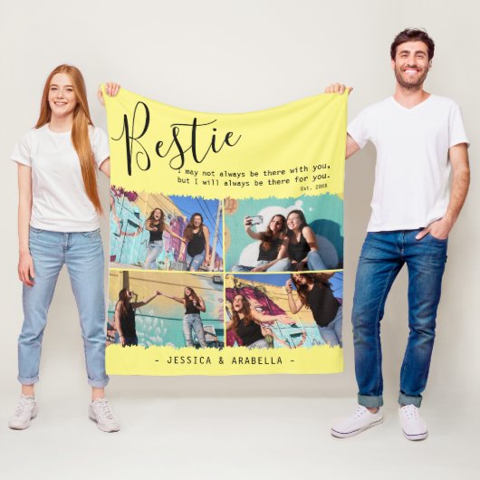 Moderne Bestie Quote Foto Collage Personalisierte  Fleecedecke (Beispiel)