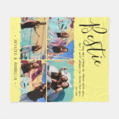 Moderne Bestie Quote Foto Collage Personalisierte  Fleecedecke (Vorderseite (Horizontal))