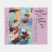 Moderne Bestie Quote Foto Collage Personalisierte  Fleecedecke (Vorderseite (Horizontal))