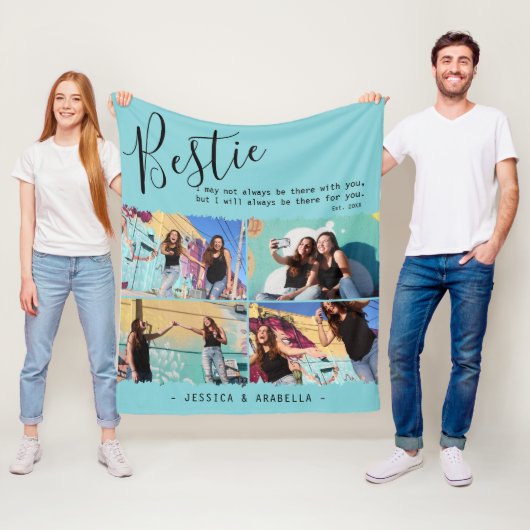 Moderne Bestie Quote Foto Collage Personalisierte  Fleecedecke (Beispiel)