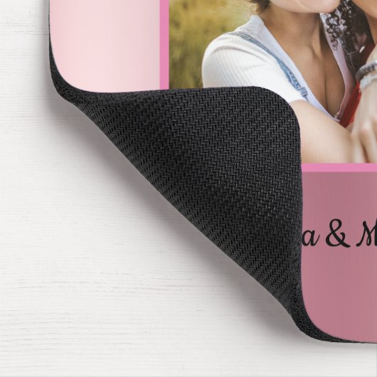 Moderne Bestien mit rosa Glitzer individuell einst Mousepad (Ecke)