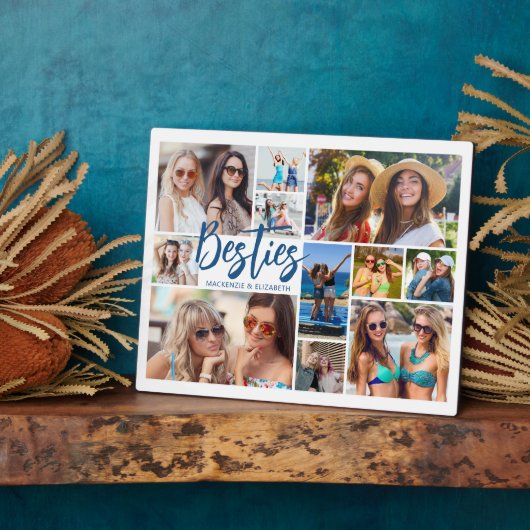 Moderne Besties 11 Foto Collage Script Fotoplatte (Seite)