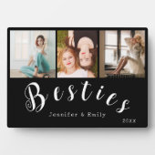 Moderne Besties Foto Collage Plaque Fotoplatte (Vorderseite)