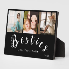 Moderne Besties Foto Collage Plaque Fotoplatte