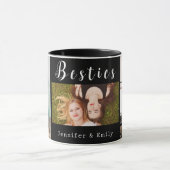 Moderne Besties Foto Collage Tasse (Zentrum)