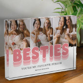 Moderne Besties Freundschaft Fotoblock