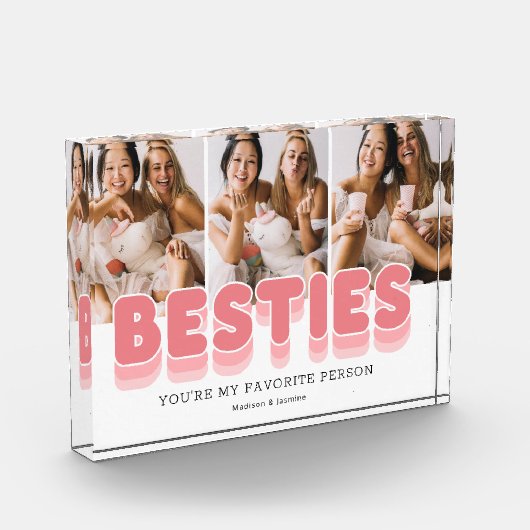 Moderne Besties Freundschaft Fotoblock (Links)