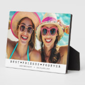 Moderne Besties Freundschaft Herzstück Foto Fotoplatte (Seite)