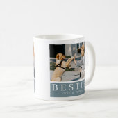 Moderne Besties Hund Lover Keepake Foto Kaffeetasse (VorderseiteRechts)