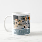 Moderne Besties Hund Lover Keepake Foto Kaffeetasse (Links)