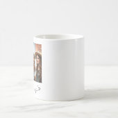 Moderne Besties Zwei Fotos Script BBF Kaffeetasse (Mittel)
