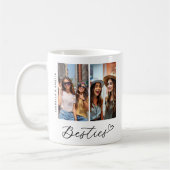 Moderne Besties Zwei Fotos Script BBF Kaffeetasse (Links)