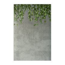 Moderne Beton- und Weinranken-Acrylbilder für die