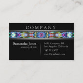 Moderne bewegliche Rolle-Mandala Visitenkarte (Rückseite)