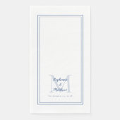 Moderne Bezeichnung für Hochzeitmonogramme und Dat Serviette (Vorderseite)