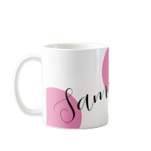 Moderne Bezeichnung große rosa Polka Dots