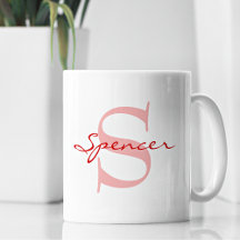 Moderne Bezeichnung & Monogramm - erste Klassik