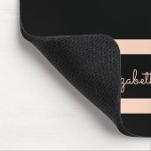 Moderne Bezeichnung Schwarzer Rose Mousepad (Ecke)