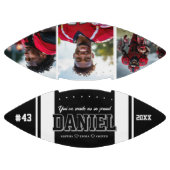 Moderne Bezeichnung und Foto halten Geschenk Football (Paneele)