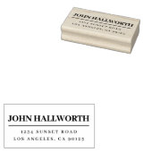 Moderne Bezeichnung und Rücksendeadresse Gummistempel (Stempel)