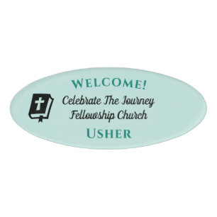 Moderne Bibel Christliche Kirche Usher Willkommen Namenschild